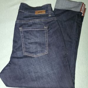 NWOT Womens JAG JEANS 14W details on bottoms legs